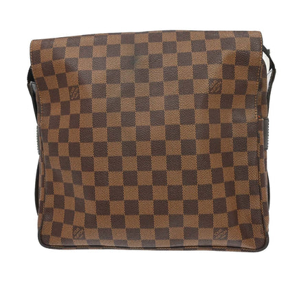 Louis Vuitton Naviglio Damier Ebene, Brown, Canvas, Shoulder Bag