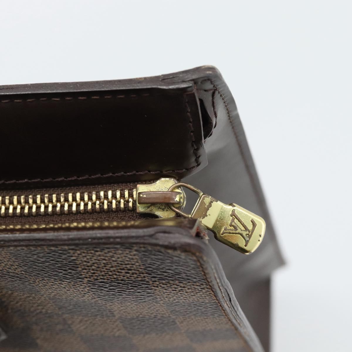 Louis Vuitton Venice Sac Plat Damier, Brown, Canvas, Handbag