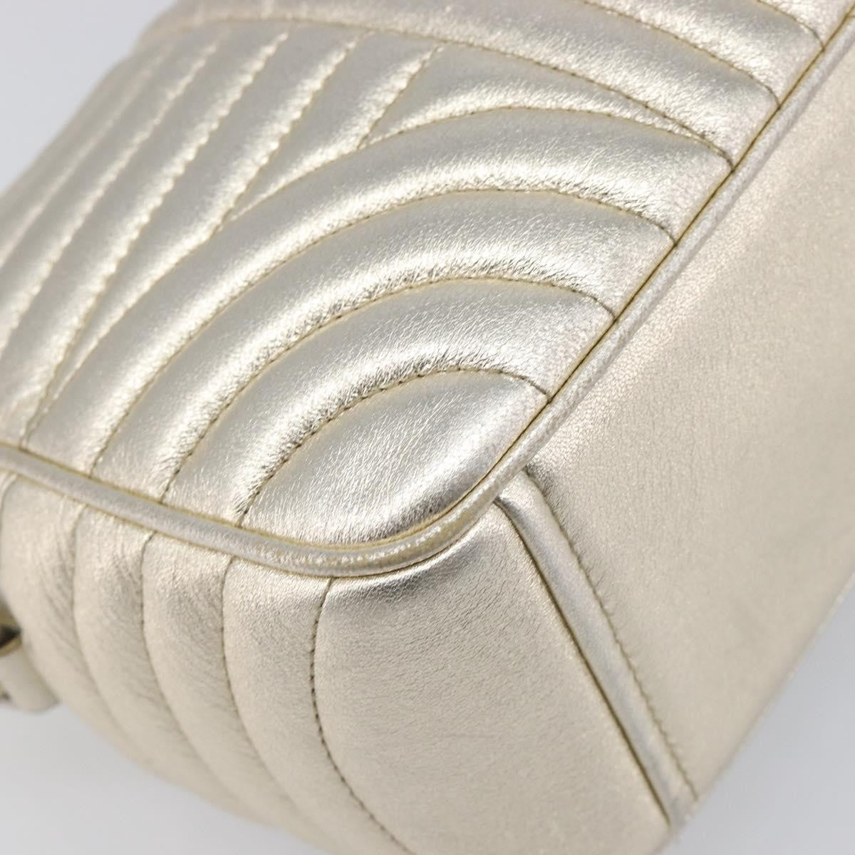 Prada Camera Diagramme Quilted Leather, Metallic, Leather, Shoulder Bag