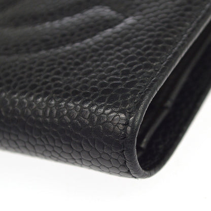 Chanel Timeless CC French Caviar, Black, Leather, Wallet