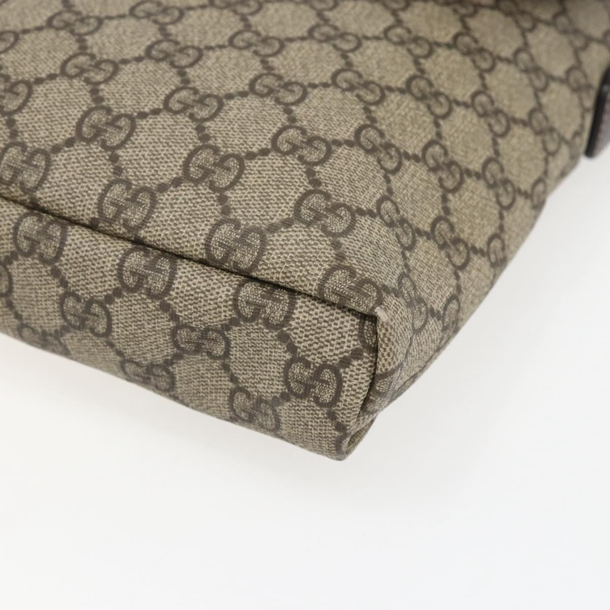 Gucci Flap Messenger GG Coated Canvas, Beige, Canvas, Shoulder Bag