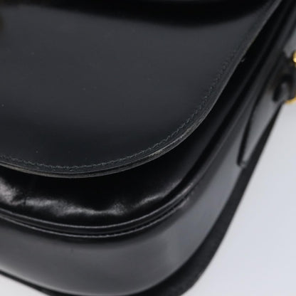 Celine Horse Carriage Leather, Black, Leather, Shoulder Bag