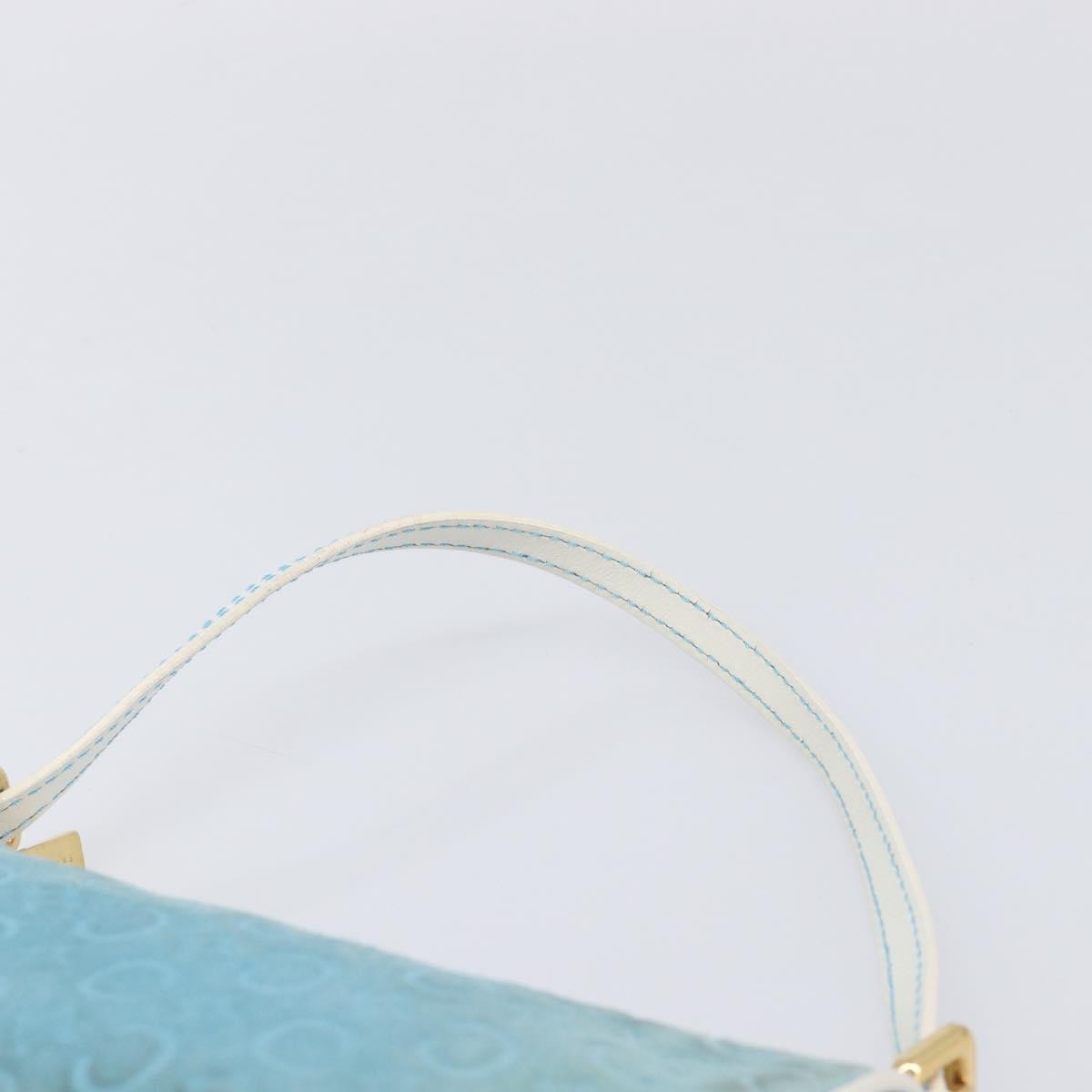 Celine C Macadam Suede, Turquoise, Suede, Handbag