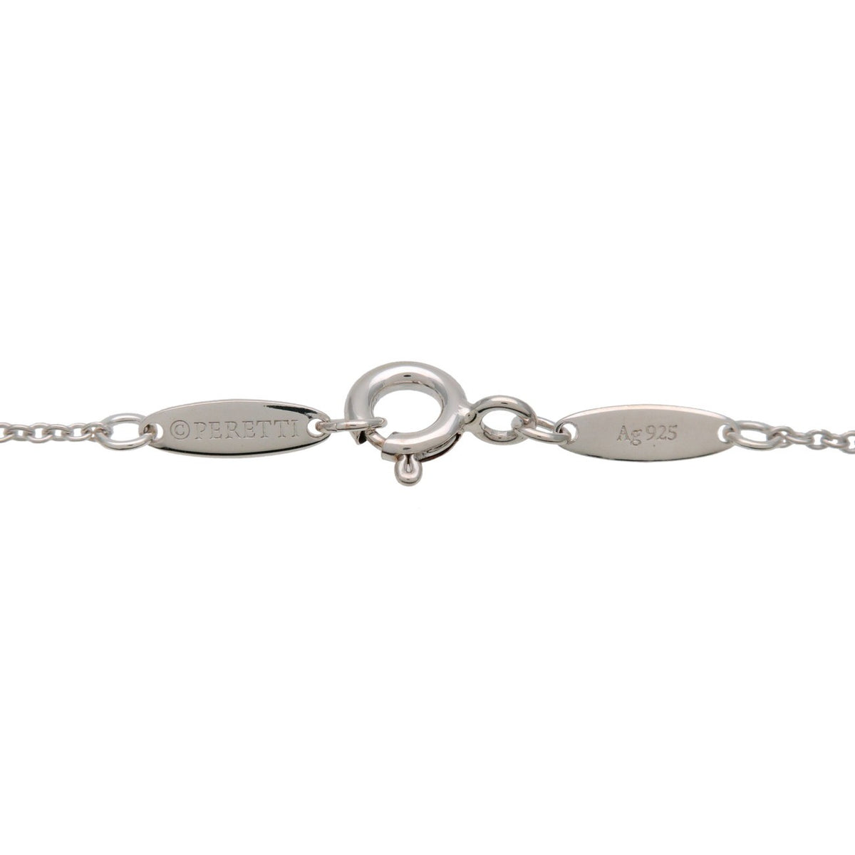 Tiffany & Co. Elsa Peretti Diamonds By The Yard Pendant Sterling Silver with Diamond, Silver, Sterling Silver, Necklace