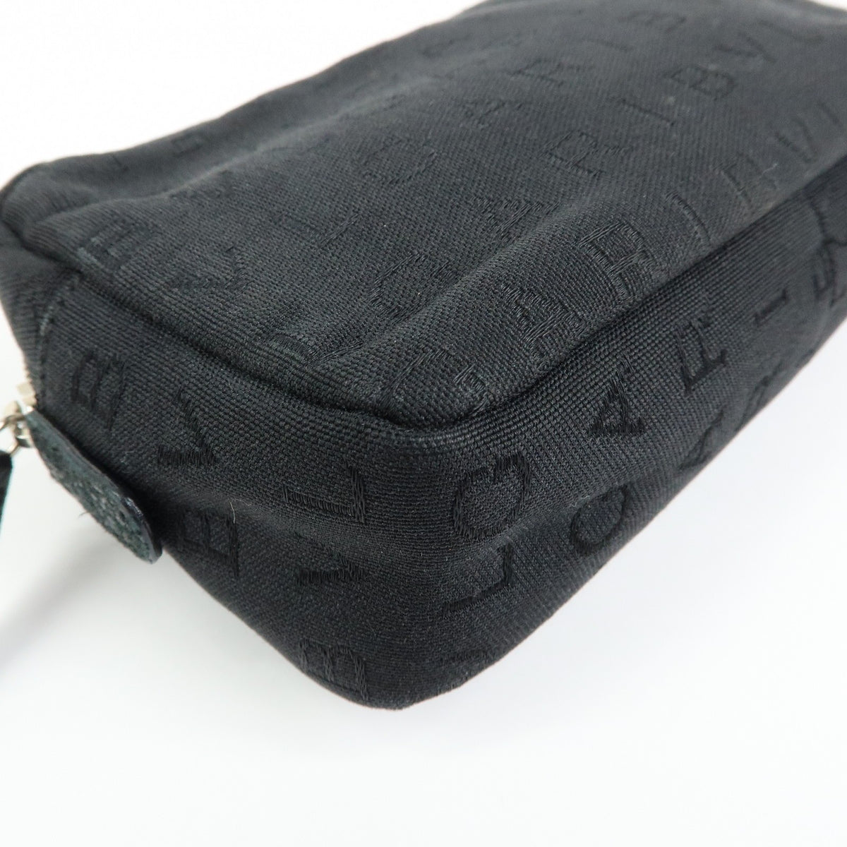 Bvlgari Pouch Canvas, Black, Canvas, Clutch