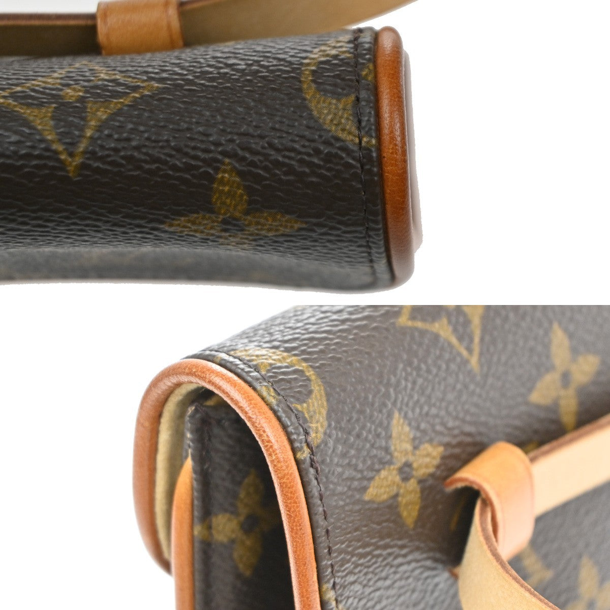 Louis Vuitton Florentine Canvas, Brown, Canvas, Clutch