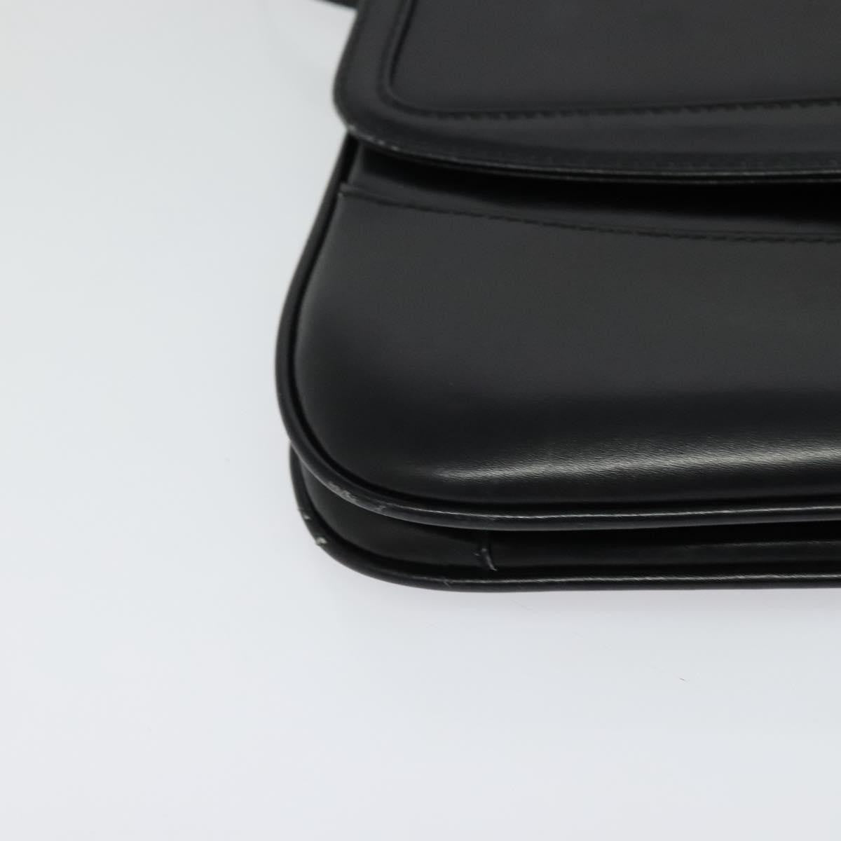 Bally Vintage Leather, Black, Leather, Shoulder Bag