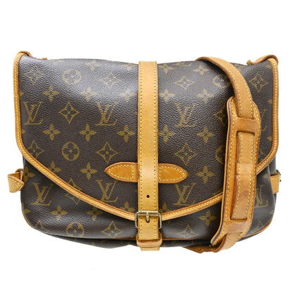 Louis Vuitton Saumur Monogram, Brown, Canvas, Shoulder Bag