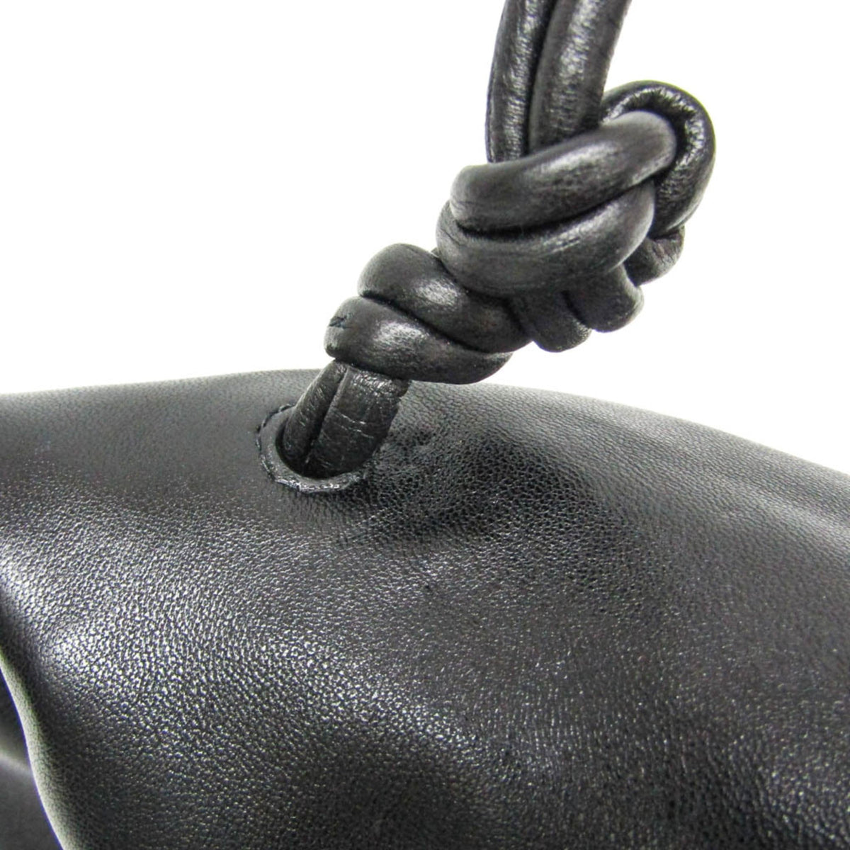 Bottega Veneta BV Trine Fold Clutch Leather, Black, Leather, Clutch