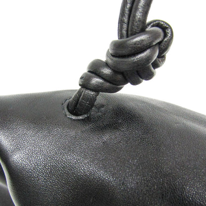 Bottega Veneta BV Trine Fold Clutch Leather, Black, Leather, Clutch