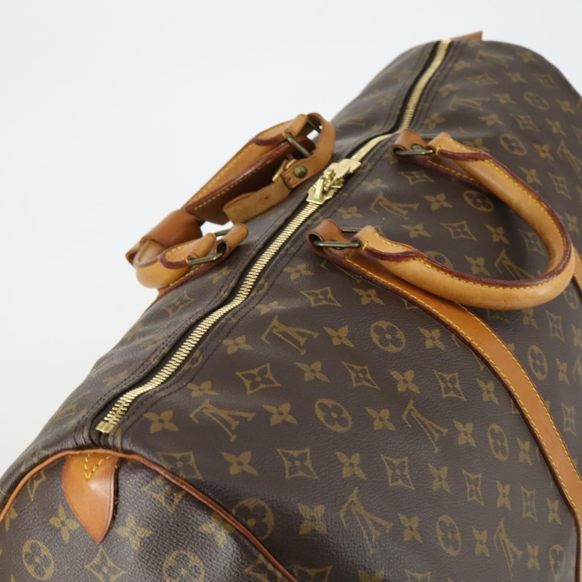 Louis Vuitton Keepall Monogram Canvas, Brown, Canvas, Travel Bag