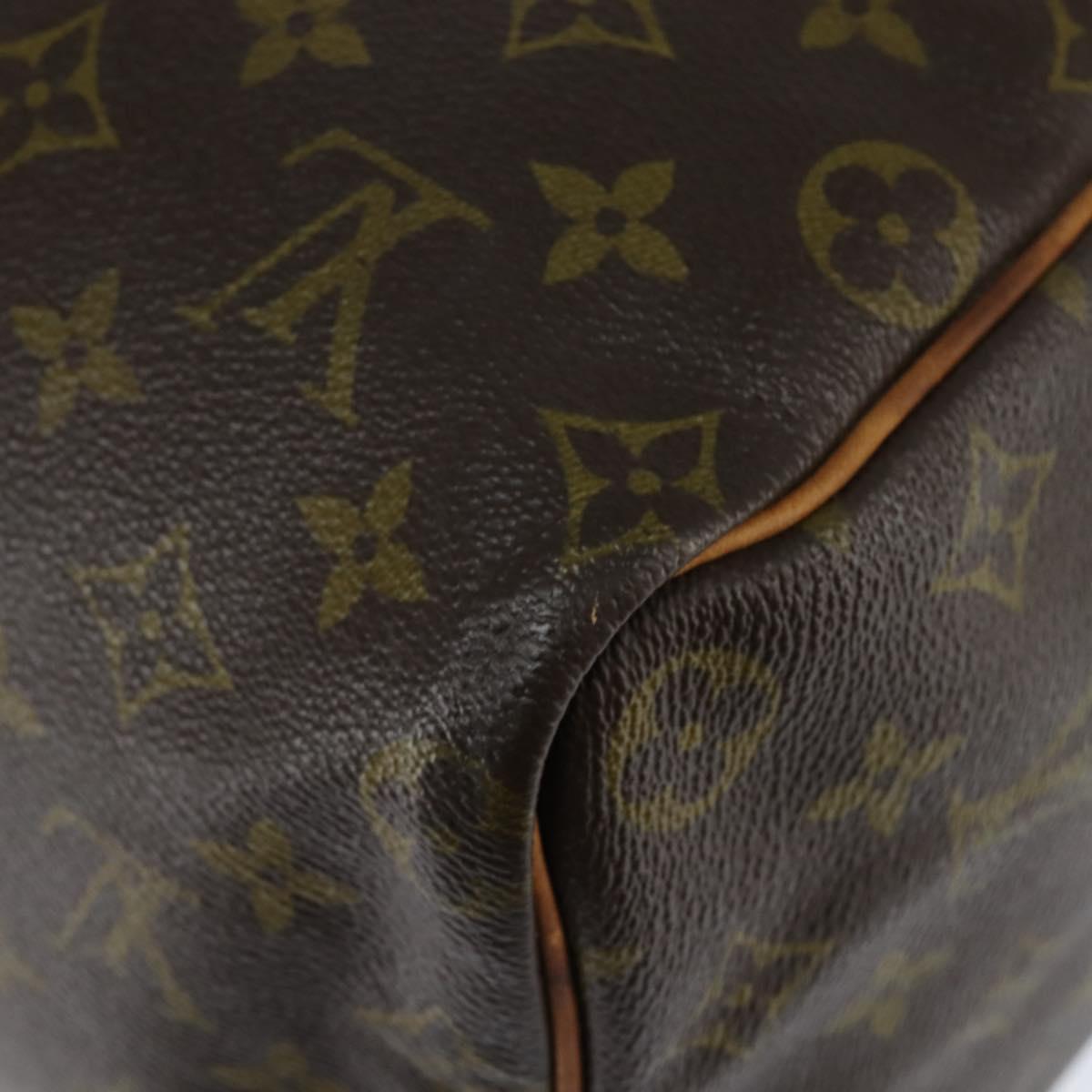 Louis Vuitton Speedy Handbag Monogram Canvas, BROWN, CANVAS, Handbag