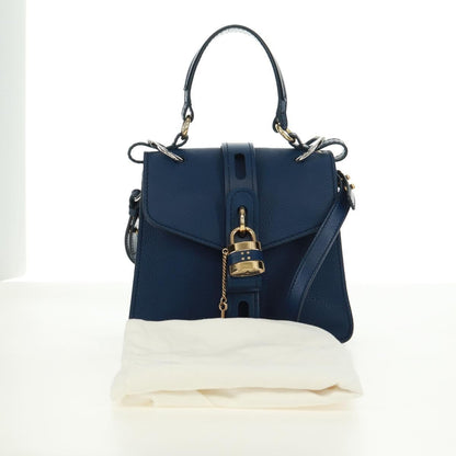 Chloe Aby Day Leather, Blue, Leather, Handbag