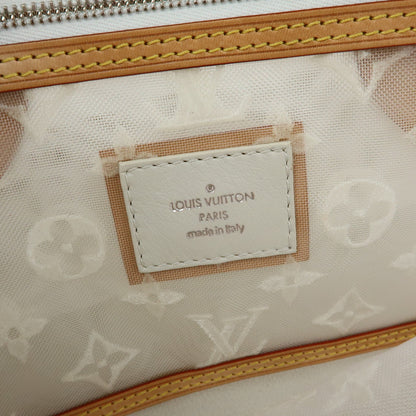 Louis Vuitton Transparence Lockit Mesh and Leather, White, Mesh, Handbag