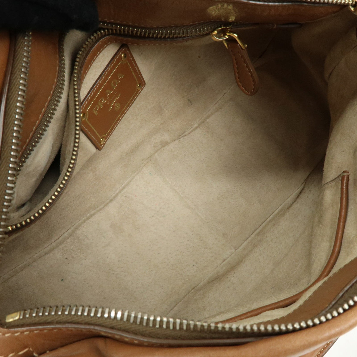 Prada Convertible Belted Satchel Soft Calf, Brown, Leather, Handbag