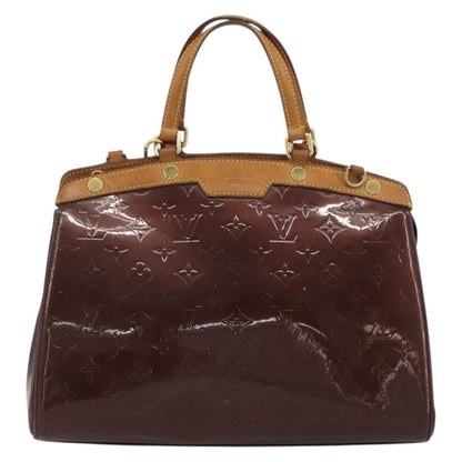 Louis Vuitton Brea Monogram Vernis, Burgundy, Patent Leather, Handbag