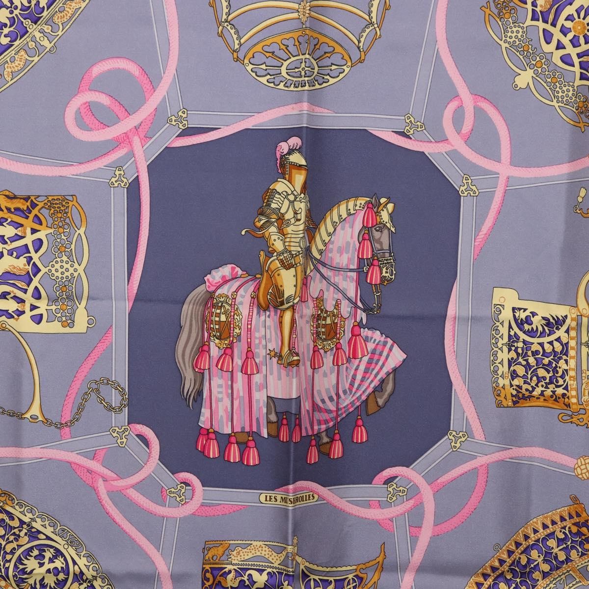 Hermes Carré 90 Silk multicolor, Blue, Silk, Scarf
