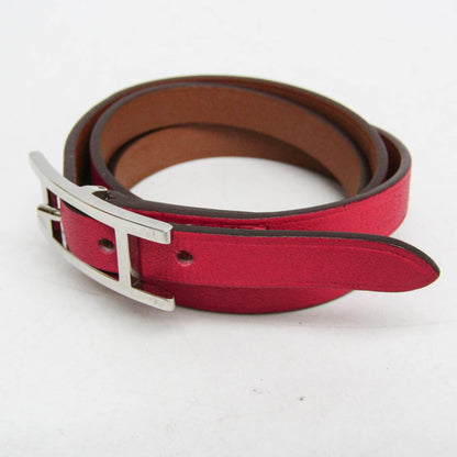 Hermes Hapi 3 Leather with Metal, Pink, Leather, Bracelet