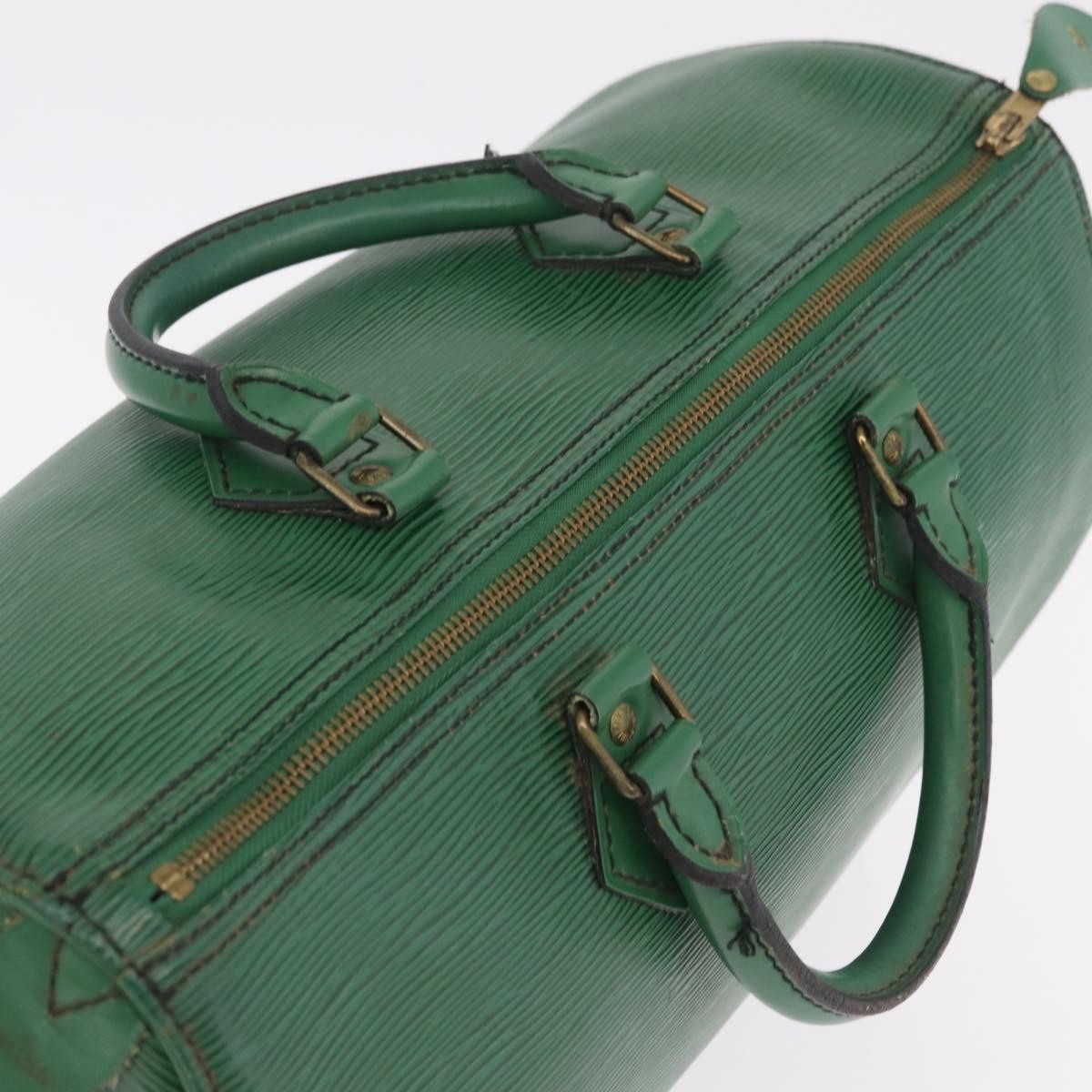 Louis Vuitton Speedy Epi Leather, Green, Leather, Handbag