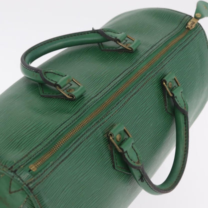 Louis Vuitton Speedy Epi Leather, Green, Leather, Handbag