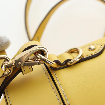 Miu Miu Vintage Leather, Yellow, Leather, Handbag