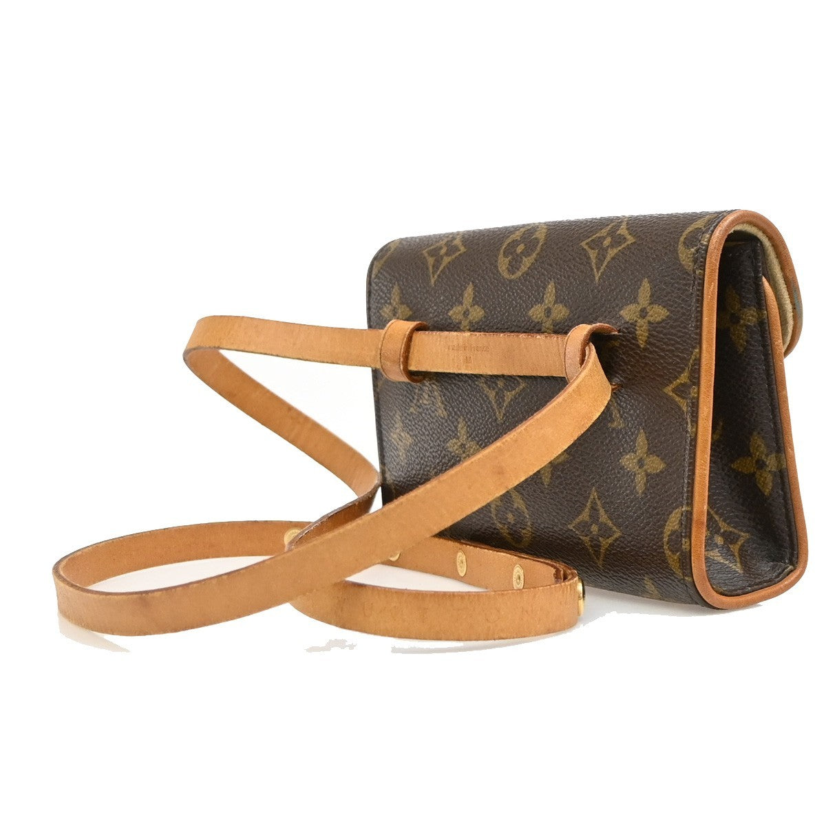 Louis Vuitton Florentine Pochette Damier, Brown, Canvas, Clutch