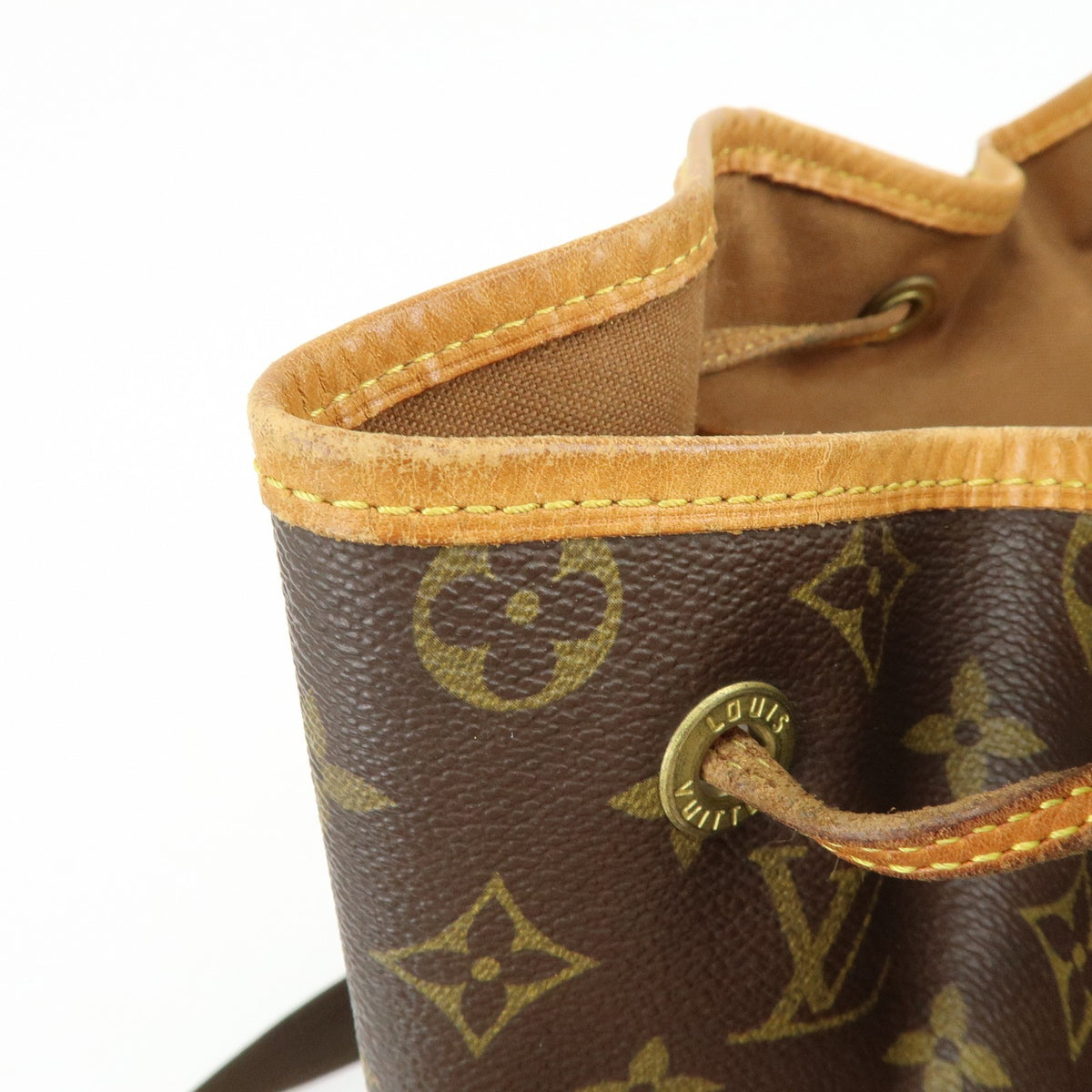 Louis Vuitton Vintage Montsouris Monogram Canvas, Brown, Canvas, Backpack