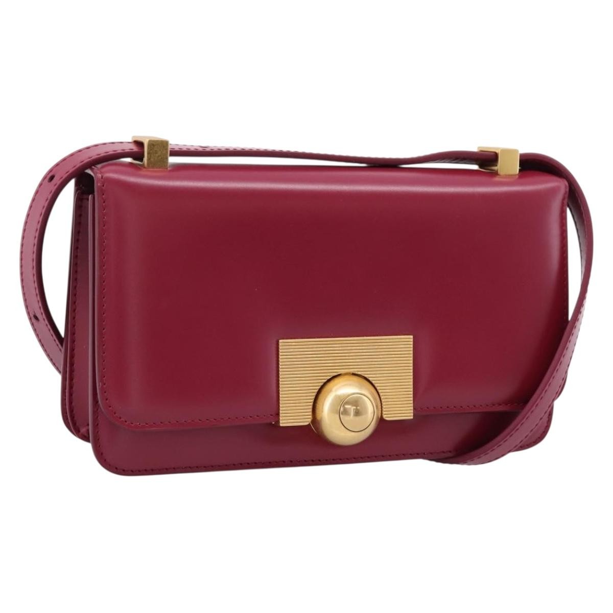 Bottega Veneta BV Classic Smooth Calfskin, Burgundy, Leather, Shoulder Bag