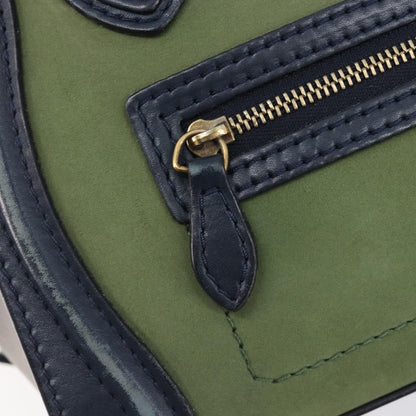 Celine Luggage Smooth Leather, Navy, Leather, Handbag