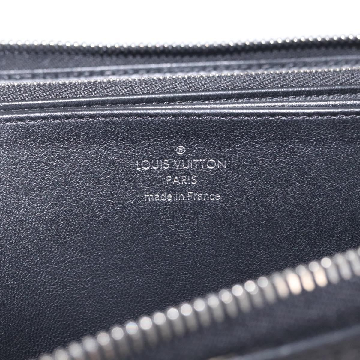 Louis Vuitton Zippy Mahina Leather, Black, Leather, Wallet