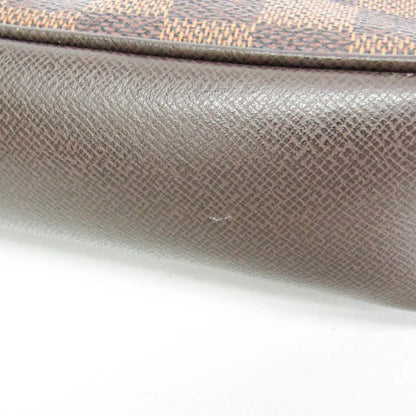 Louis Vuitton Trousse Make Up Damier, Brown, Canvas, Clutch