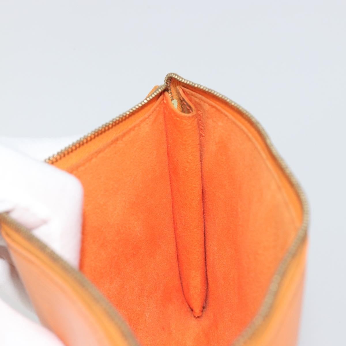 Louis Vuitton Pochette Accessoires Epi, Orange, Leather, Clutch