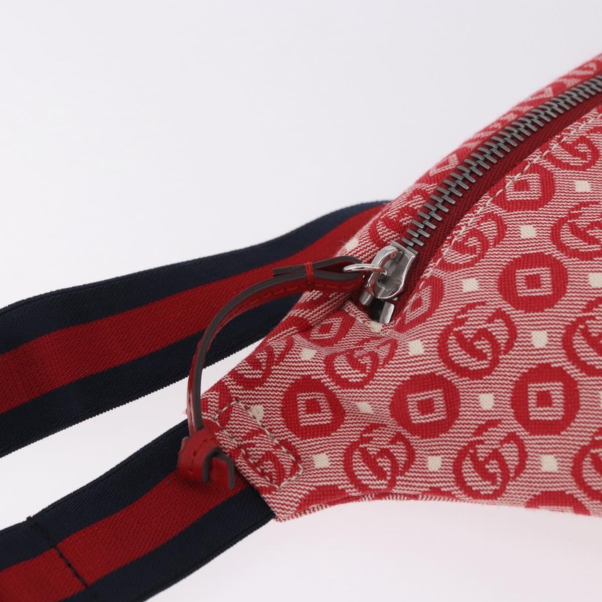 Gucci Children's Belt Printed GG Coated Canvas, Red, Canvas, Handbag