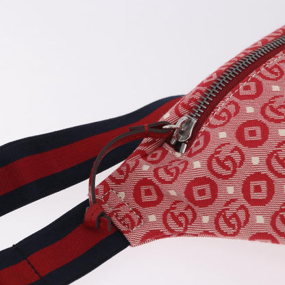 Gucci Children's Belt Printed GG Coated Canvas, Red, Canvas, Handbag
