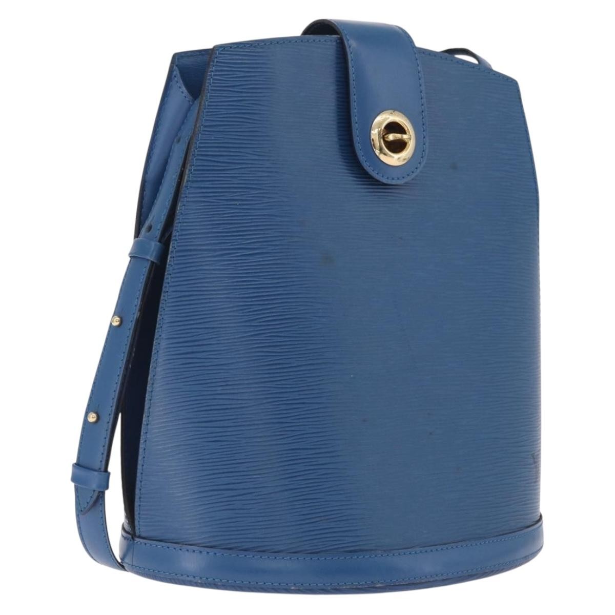 Louis Vuitton Cluny Epi Leather, Blue, Leather, Shoulder Bag