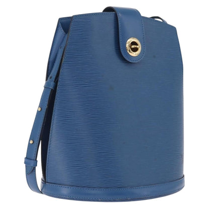 Louis Vuitton Cluny Epi Leather, Blue, Leather, Shoulder Bag