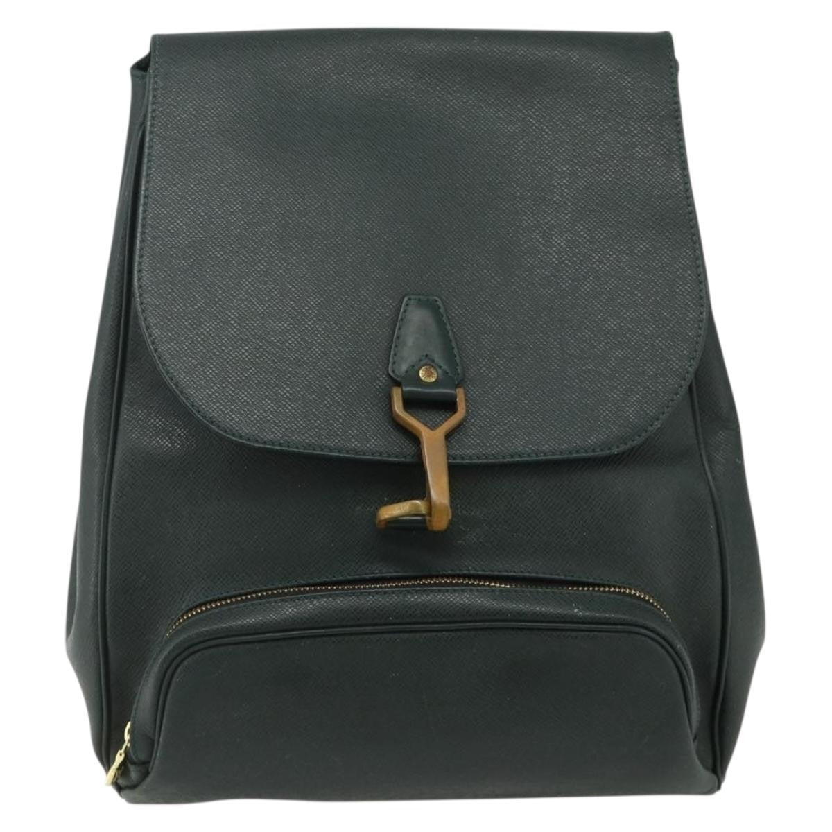 Louis Vuitton Cassiar Taiga Leather, Green, Leather, Backpack