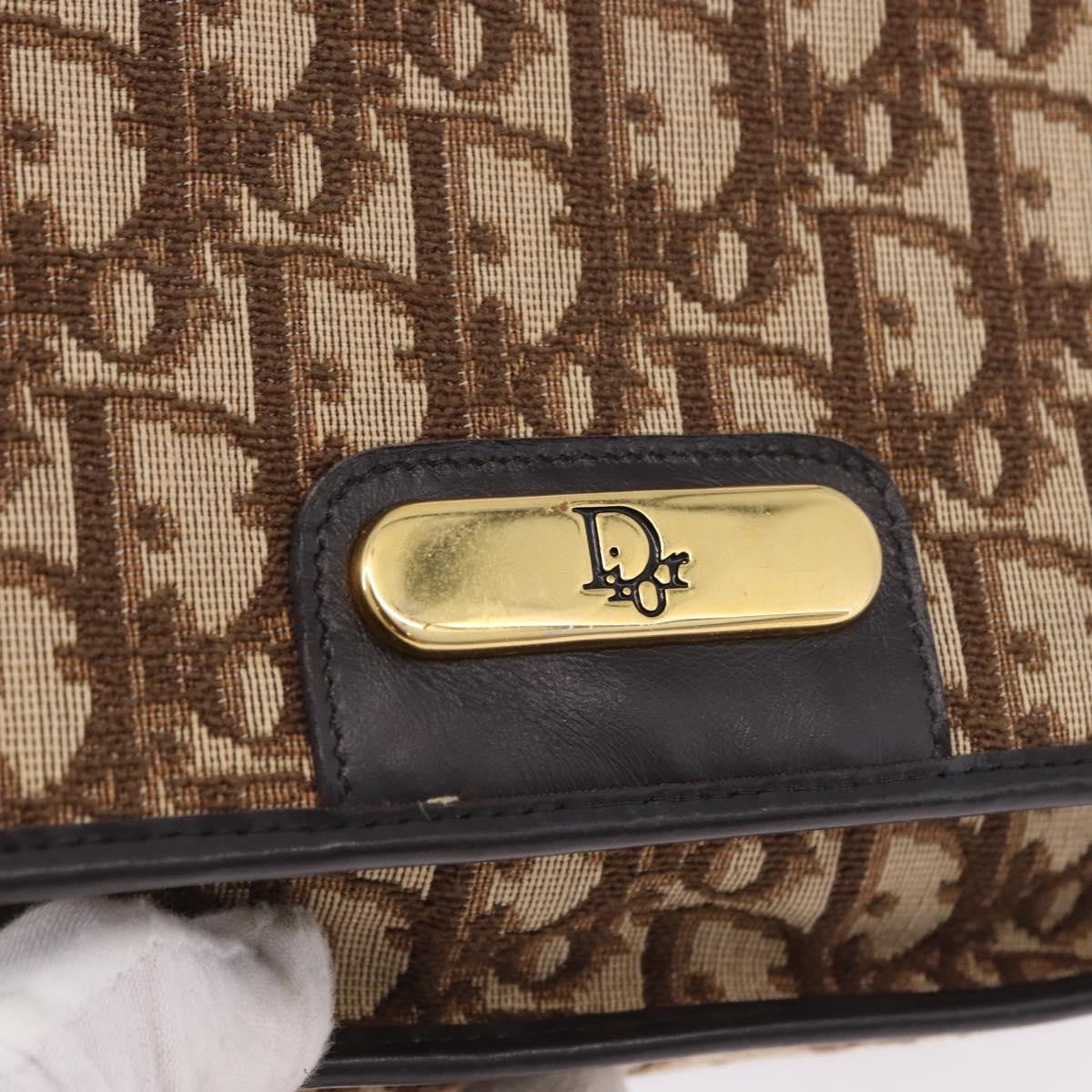 Christian Dior Trotter shoulder bag Sequins, Beige, Canvas, Shoulder Bag