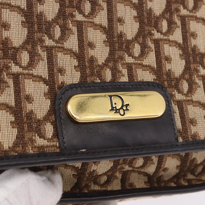 Christian Dior Trotter shoulder bag Sequins, Beige, Canvas, Shoulder Bag