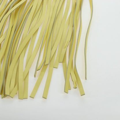 Bottega Veneta The Fringe Leather, Yellow, Leather, Clutch
