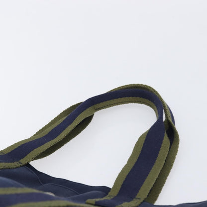 Hermes Fourre Tout Toile, Navy, Canvas, Tote Bag