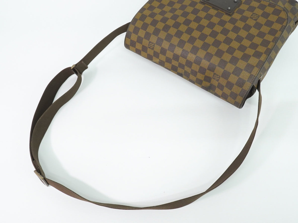 Louis Vuitton Brooklyn Damier Ebene, Brown, Canvas, Shoulder Bag