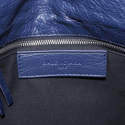 Balenciaga Classic Studs Envelope Strap Clutch Leather, Navy, Leather, Clutch