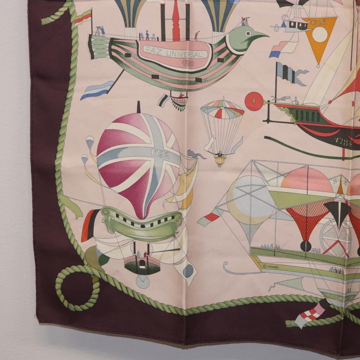 Hermes Carré 90 Silk multicolor, Pink, Silk, Scarf