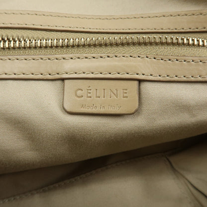 Celine Bowling Leather, Beige, Leather, Handbag