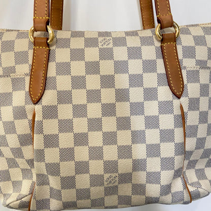 Louis Vuitton Totally Damier, Neutral, Canvas, Tote Bag