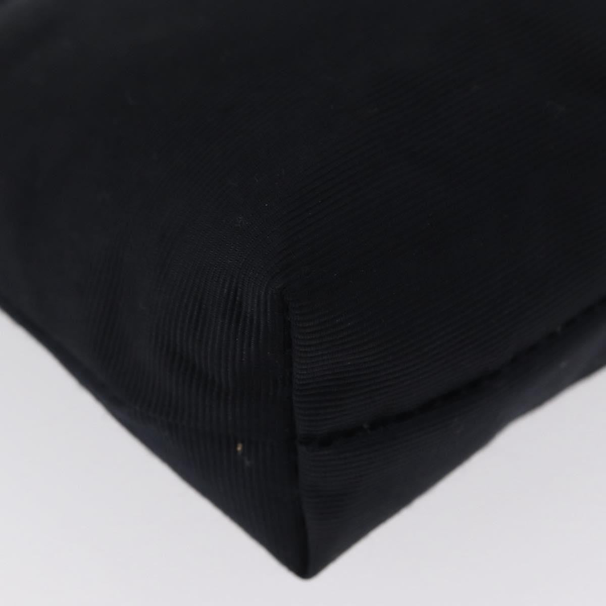 Celine Circle Logo Pouch Canvas, Black, Canvas, Clutch
