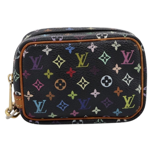 Louis Vuitton Wapity Trousse Monogram Multicolor, Black, Canvas, Clutch