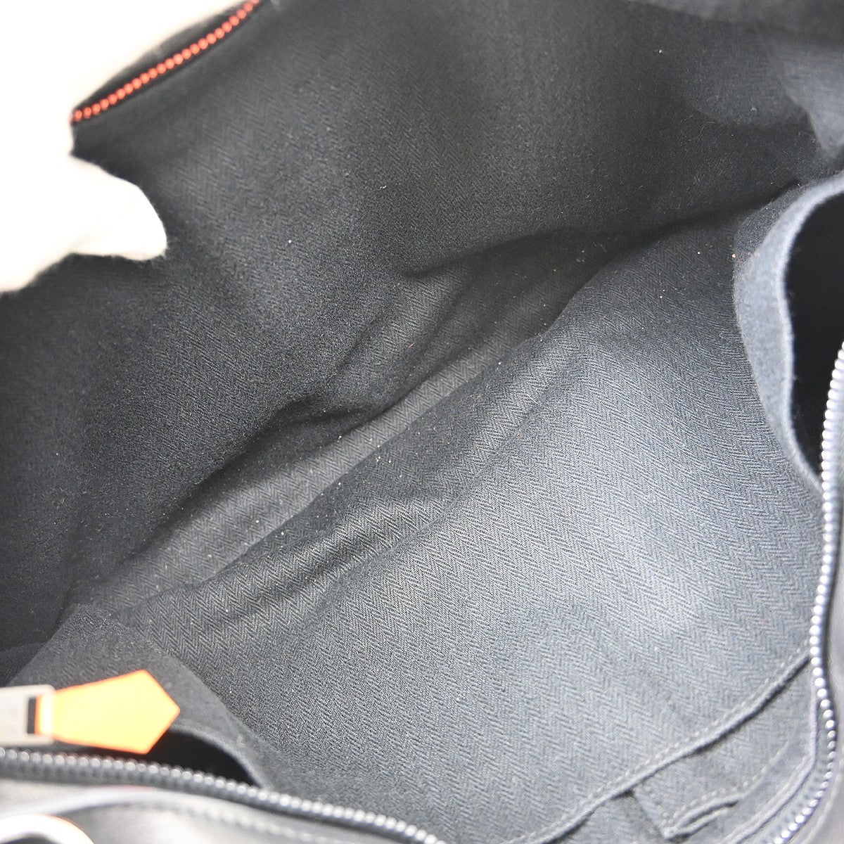 Hermes Horizontal Caravan Leather, Black, Leather, Tote Bag