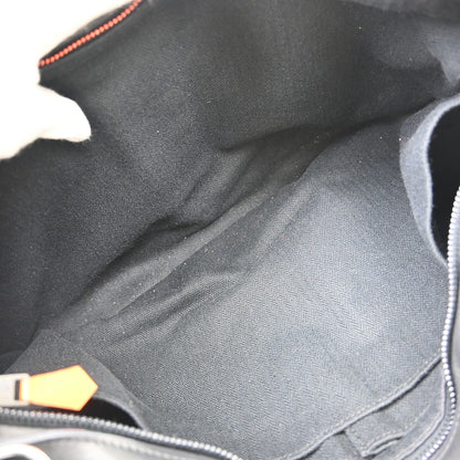 Hermes Horizontal Caravan Leather, Black, Leather, Tote Bag